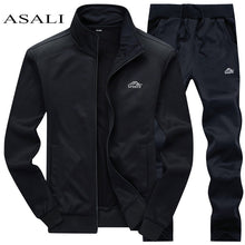 Load image into Gallery viewer, Tracksuits Men Polyester Sweatshirt Sporting Fleece 2019 Gyms Spring Jacket + Pants Casual Men's Track Suit Sportswear Fitness
