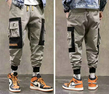 Load image into Gallery viewer, Streetwear pantalones cargo de harén multibolsillos para hombre, pantalones de chándal casuales de Hip Hop para hombre, pantalones Joggers, pantalones de moda Harajuku para hombres
